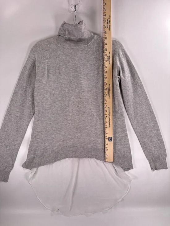 Karen Millen Grey Ribbed Crew Neck Top - Picture 7 of 9